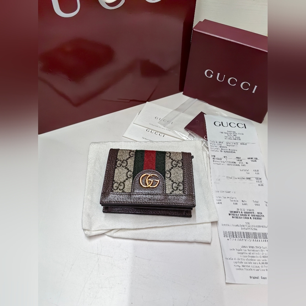 Gucci Ophidia Card Case Wallet